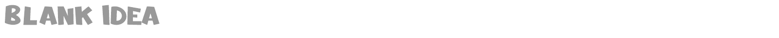 Blank Idea font preview
